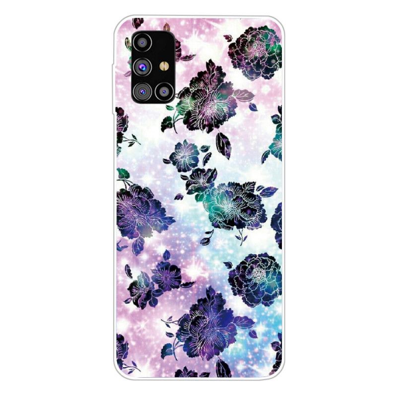 Hoesje Samsung Galaxy M51 Kleurrijke Vintage Bloemen