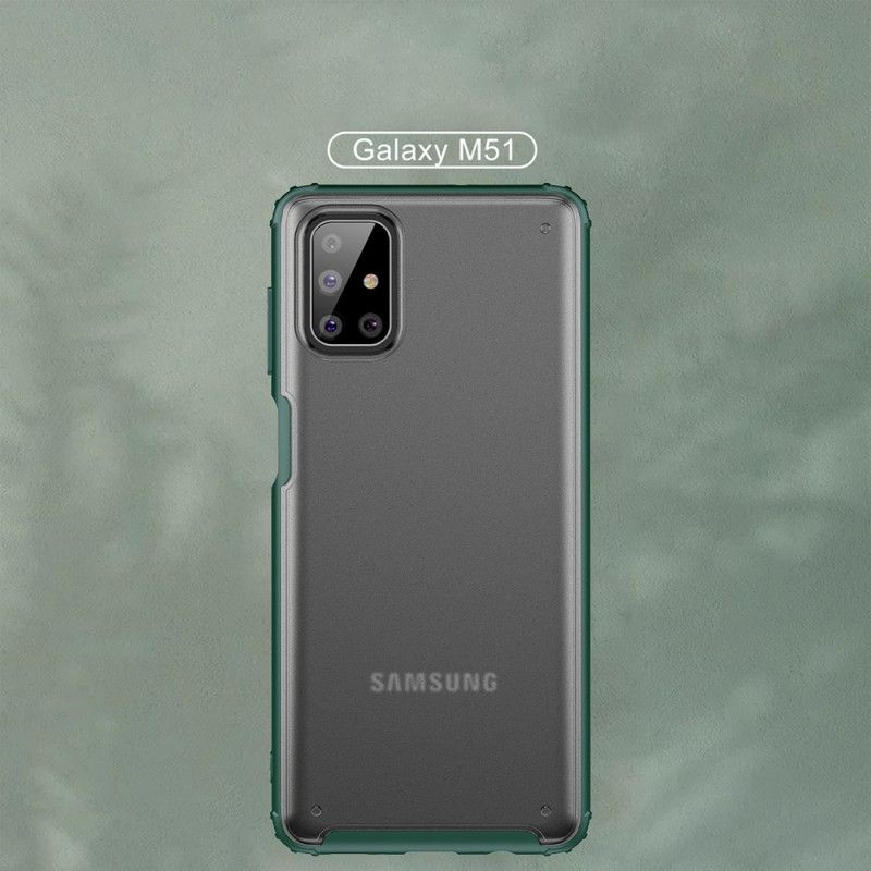 Hoesje Samsung Galaxy M51 Rood Zwart Frosted Hybride