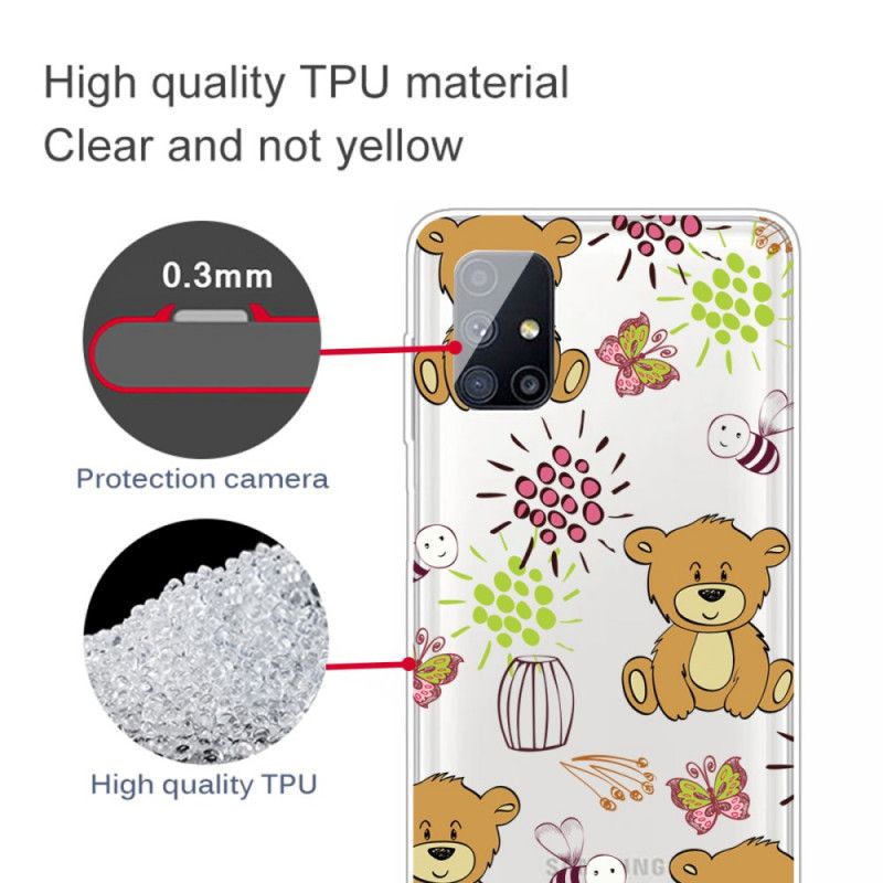 Hoesje Samsung Galaxy M51 Top Teddyberen