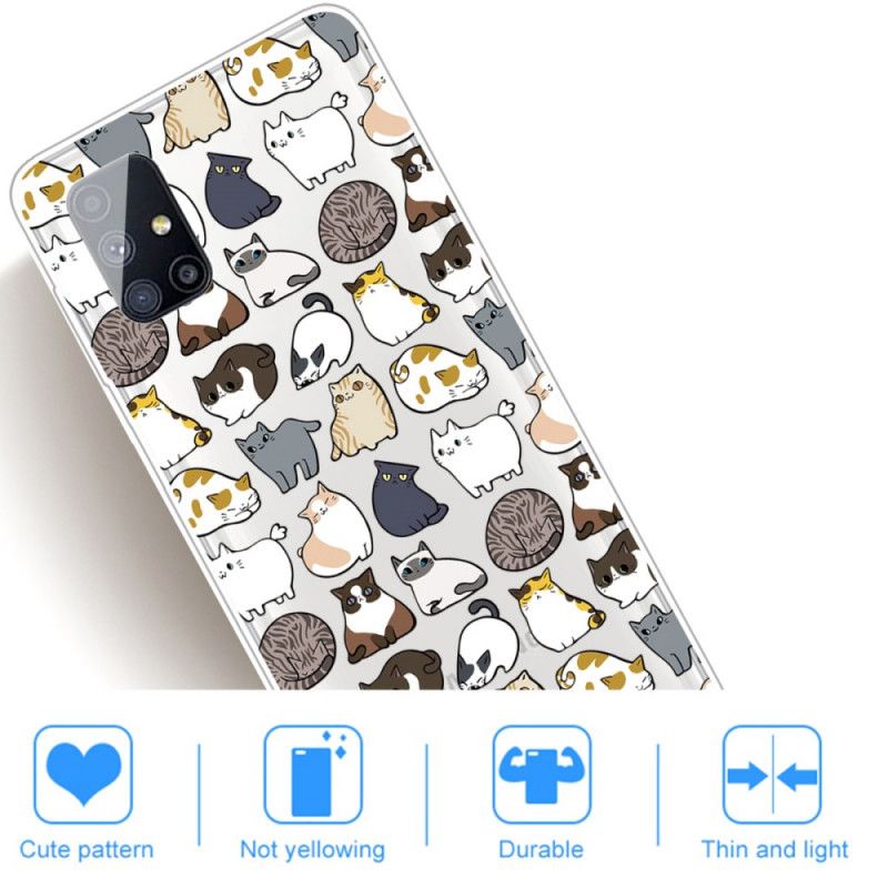 Hoesje Samsung Galaxy M51 Topkatten