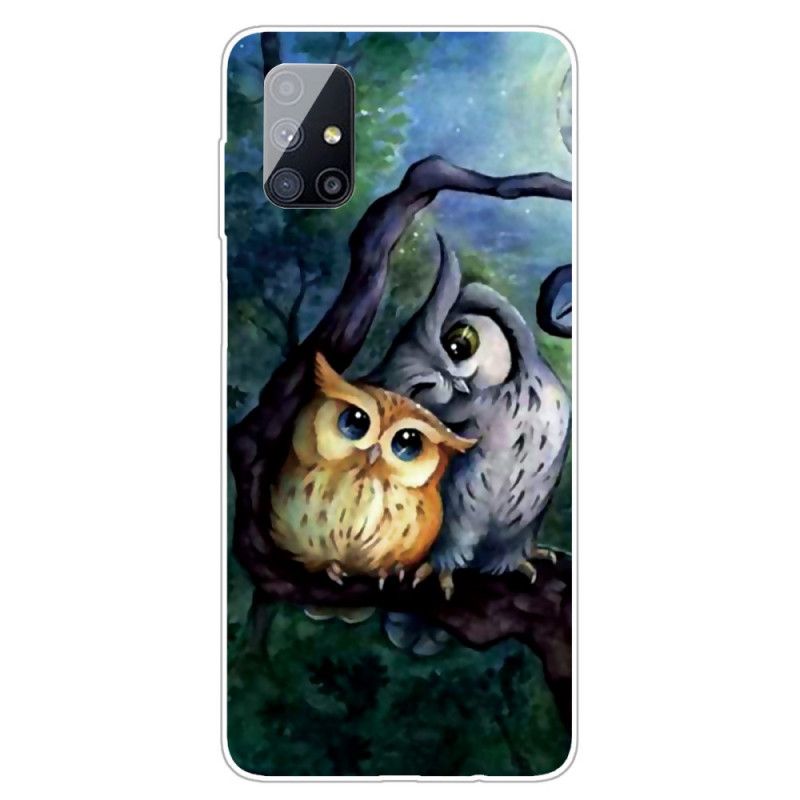 Hoesje Samsung Galaxy M51 Uil Schilderij