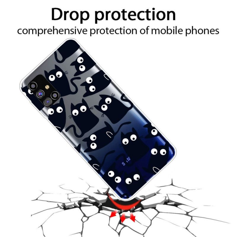 Hoesje Samsung Galaxy M51 Zwarte Muizen
