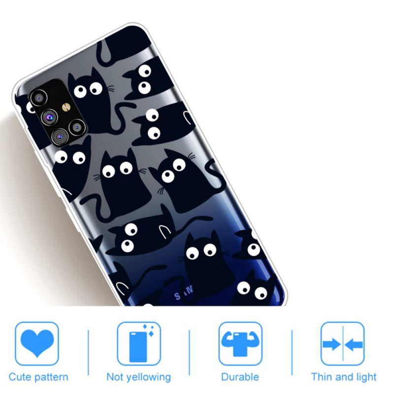 Hoesje Samsung Galaxy M51 Zwarte Muizen