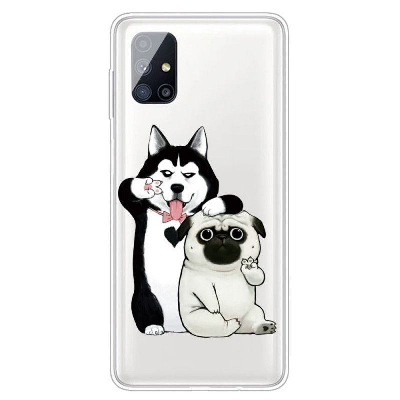 Hoesje voor Samsung Galaxy M51 Grappige Honden