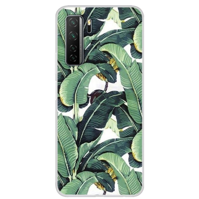 Case Hoesje Huawei P40 Lite 5G Telefoonhoesje Meerdere Groene Bladeren