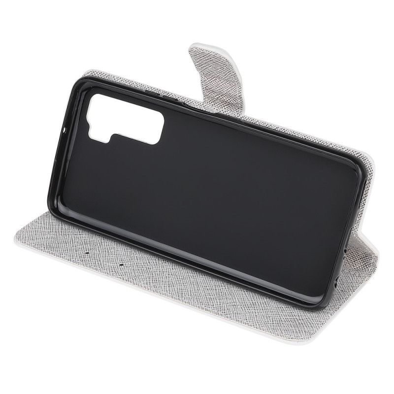 Flip Case Leren Huawei P40 Lite 5G Levering Van String Katten
