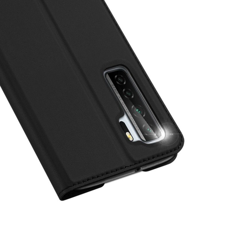 Folio-hoesje Huawei P40 Lite 5G Donkerblauw Zwart Pro Dux Ducis Huid