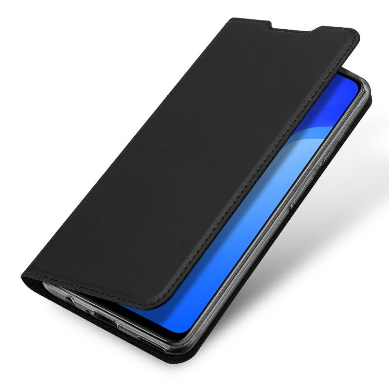 Folio-hoesje Huawei P40 Lite 5G Donkerblauw Zwart Pro Dux Ducis Huid