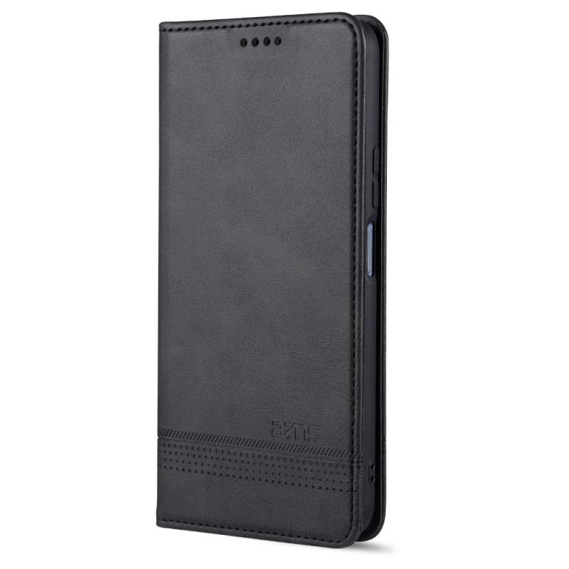 Folio-hoesje Huawei P40 Lite 5G Rood Zwart Azns Leerstijl