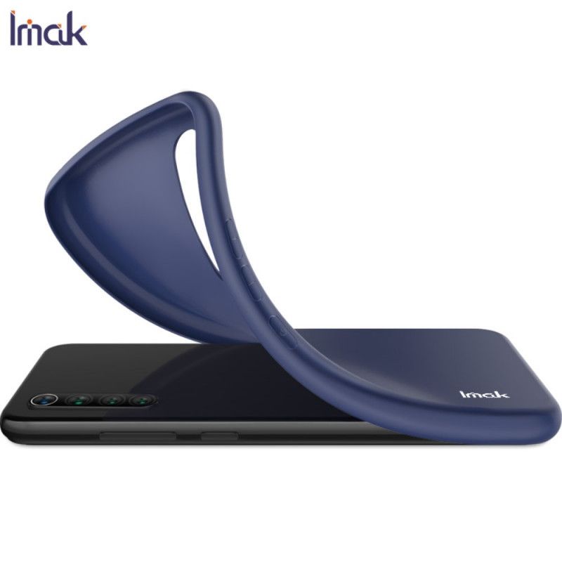Hoesje voor Huawei P40 Lite 5G Donkerblauw Zwart Imak Mate Uc-1 Serie