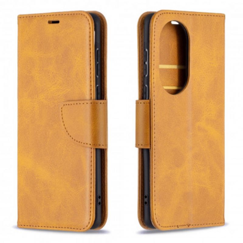 Bescherming Hoesje Huawei P50 Gladde Flap Schuin