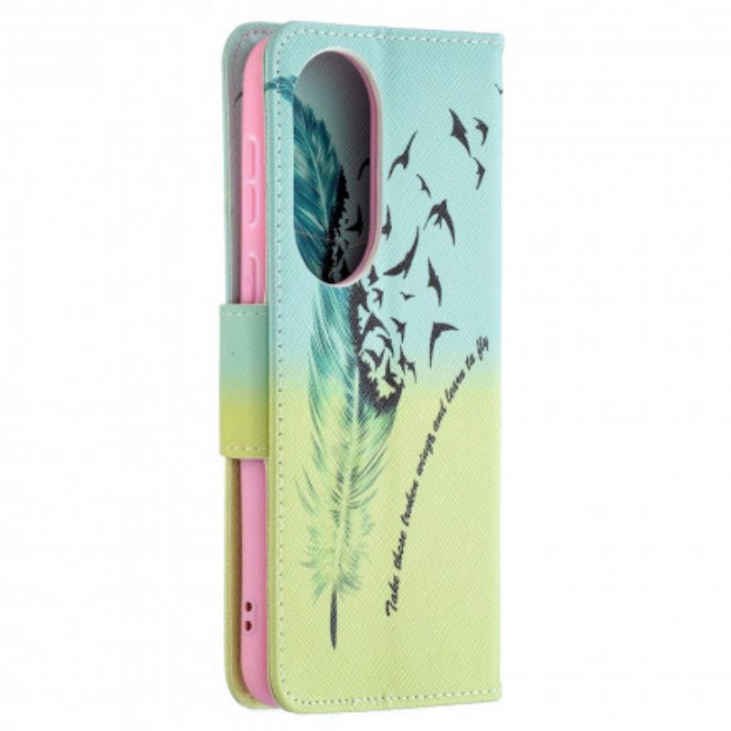 Bescherming Hoesje Huawei P50 Leer Vliegen
