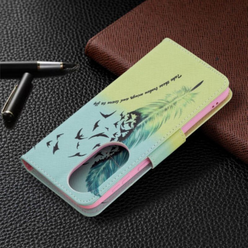Bescherming Hoesje Huawei P50 Leer Vliegen