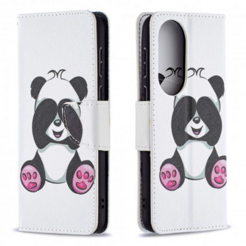 Bescherming Hoesje Huawei P50 Panda Op Bamboe