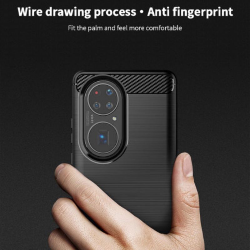 Hoesje Huawei P50 Geborsteld Koolstofvezel Mofi