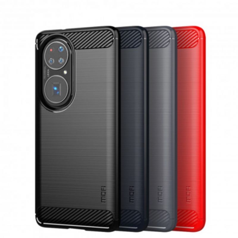 Hoesje Huawei P50 Geborsteld Koolstofvezel Mofi