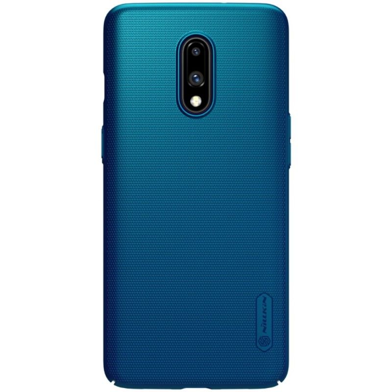 Case Hoesje OnePlus 7 Wit Zwart Telefoonhoesje Stijve Frosted Nillkin