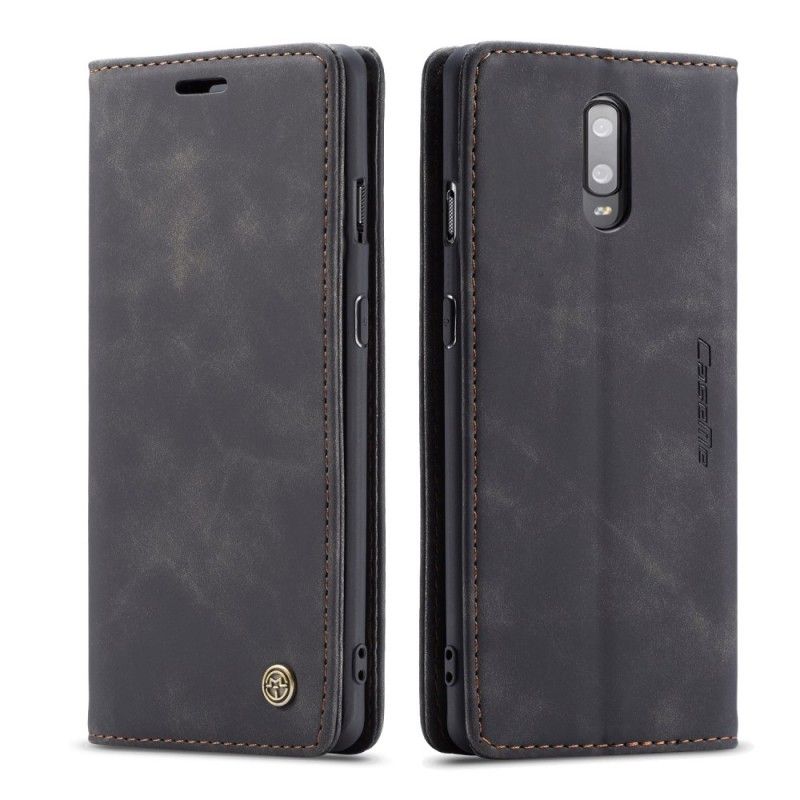 Folio-hoesje voor OnePlus 7 Donkerblauw Grijs Tas Van Imitatieleer