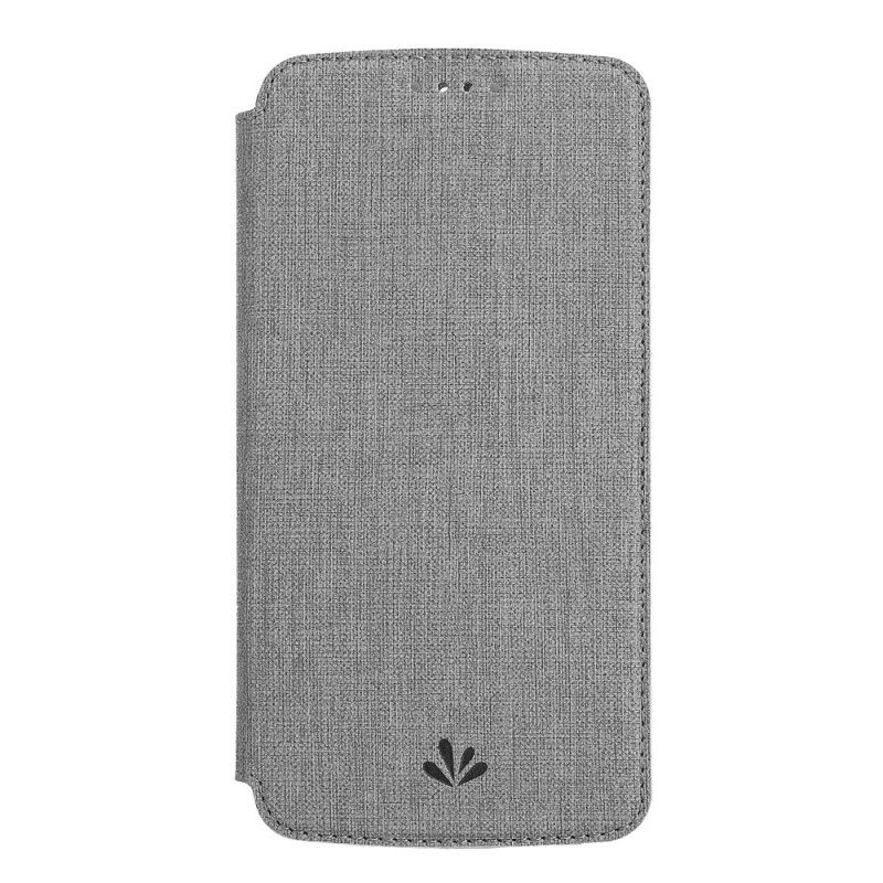 Folio-hoesje voor OnePlus 7 Grijs Zwart Getextureerde Vili Dmx