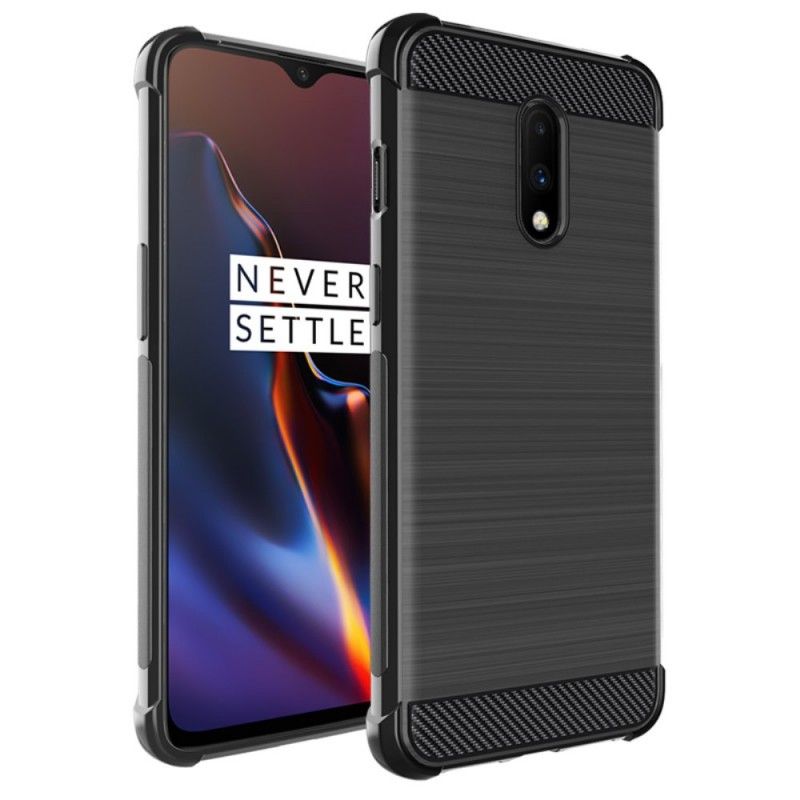 Hoesje OnePlus 7 Imak Geborstelde Koolstofvezel