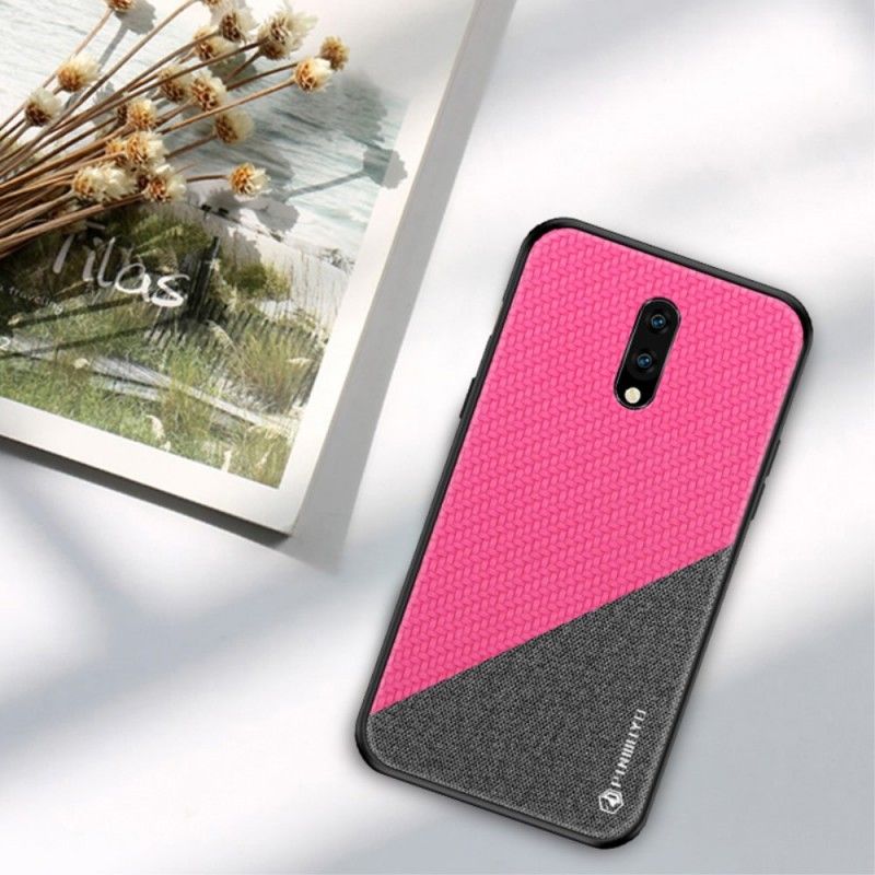 Hoesje OnePlus 7 Magenta Zwart Pinwuyo Eer Serie