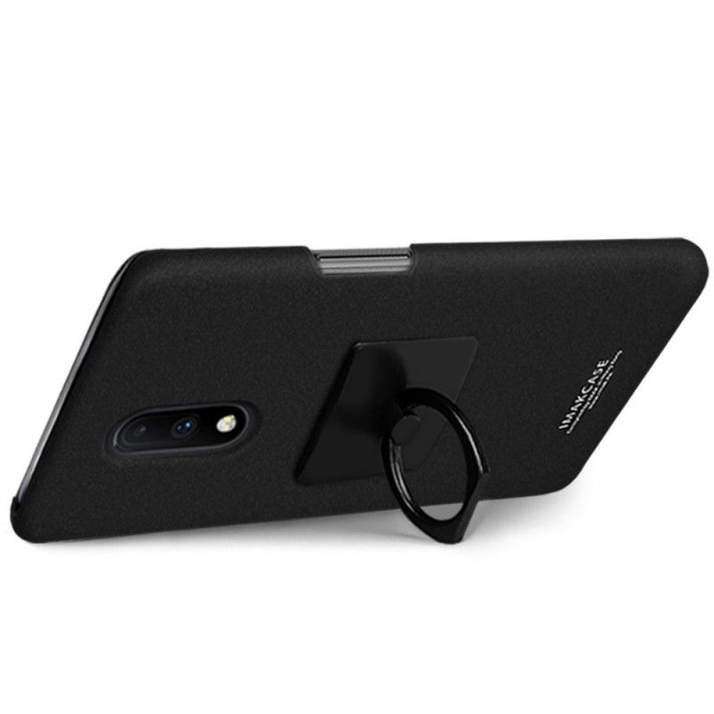 Hoesje OnePlus 7 Marineblauw Zwart Imak Ring