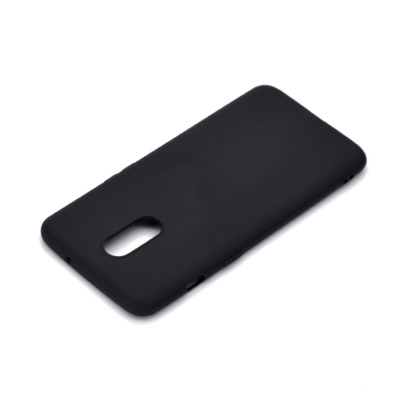 Hoesje OnePlus 7 Wit Zwart Matte Siliconen