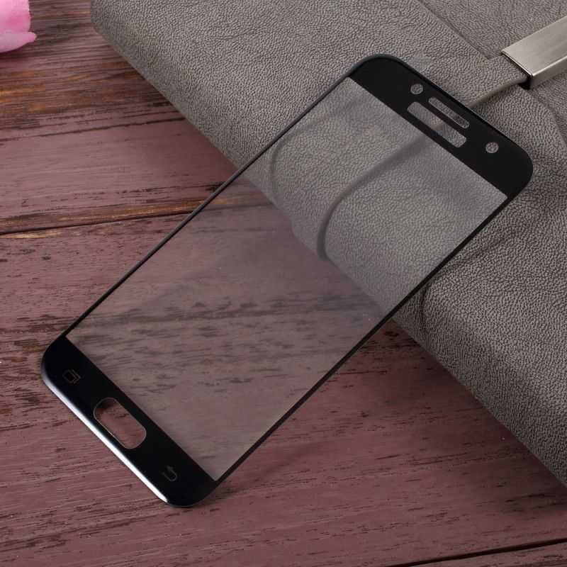 Bescherming Van Gekleurd Gehard Glas Samsung Galaxy A3 2017 Transparant