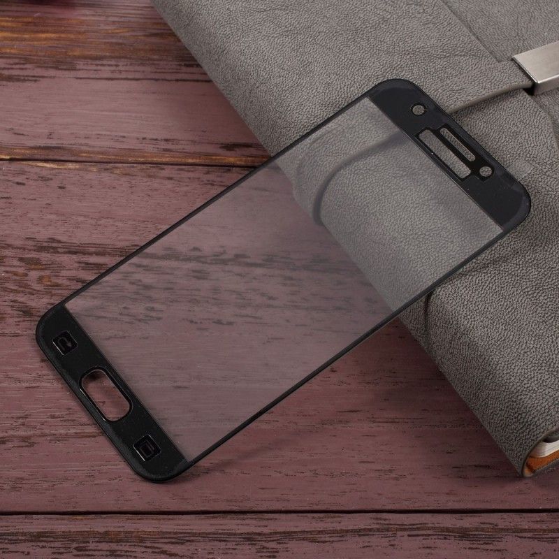 Bescherming Van Gekleurd Gehard Glas Samsung Galaxy A3 2017 Transparant