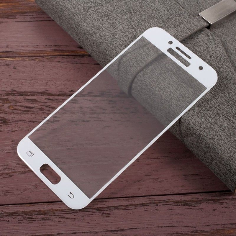 Bescherming Van Gekleurd Gehard Glas Samsung Galaxy A3 2017 Transparant