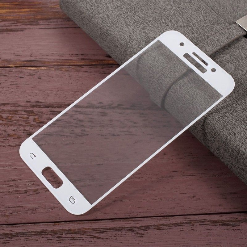 Bescherming Van Gekleurd Gehard Glas Samsung Galaxy A3 2017 Transparant