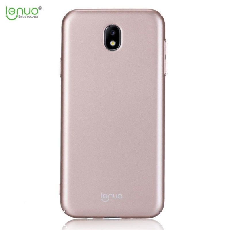 Case Hoesje Samsung Galaxy J7 2017 Rose Goud Telefoonhoesje Zijdezachte Lenuo