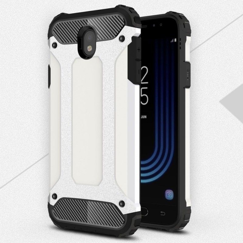 Case Hoesje Samsung Galaxy J7 2017 Wit Zwart Telefoonhoesje Overlevende