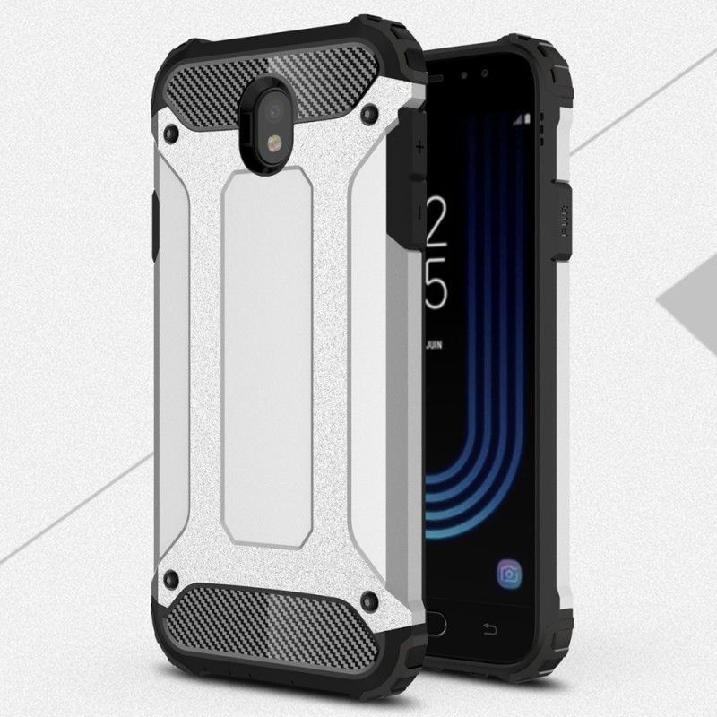 Case Hoesje Samsung Galaxy J7 2017 Wit Zwart Telefoonhoesje Overlevende