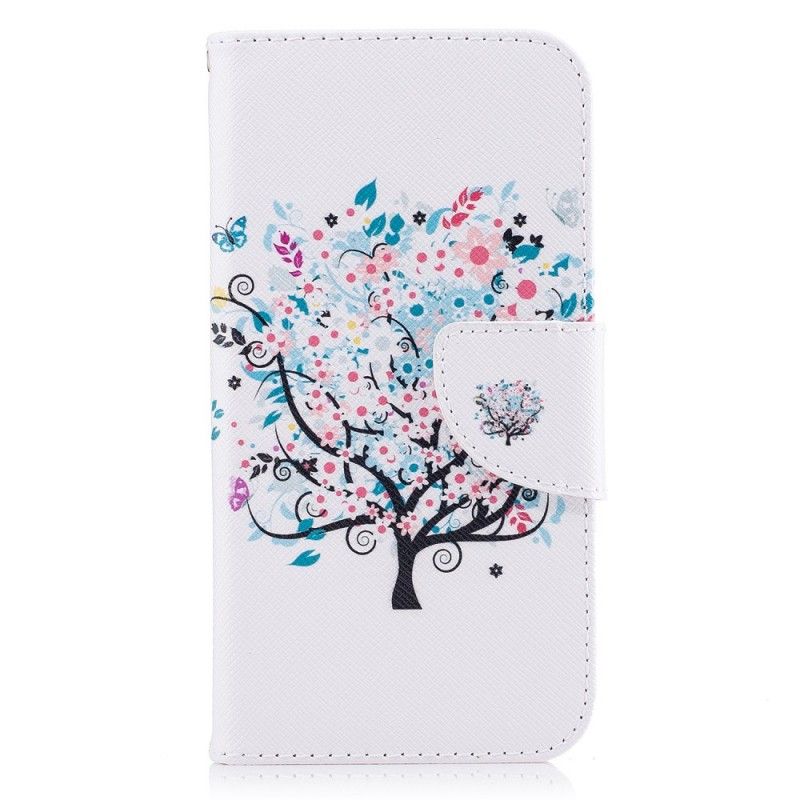 Flip Case Leren Samsung Galaxy J7 2017 Bloemrijke Boom