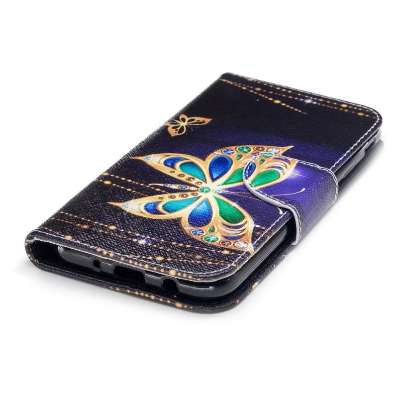 Leren Hoesje Samsung Galaxy J7 2017 Magische Vlinder