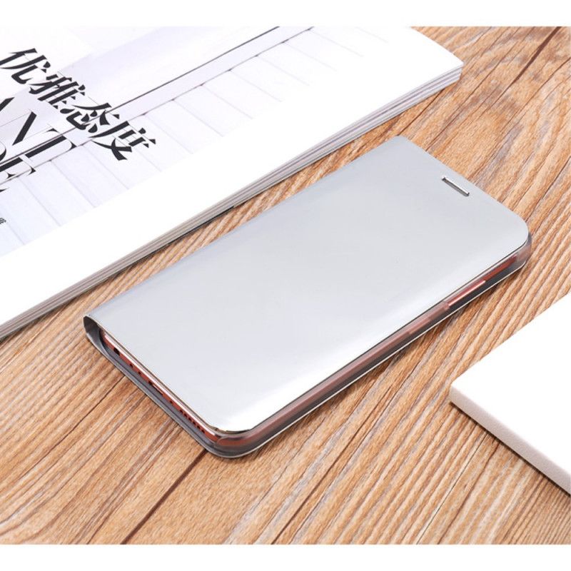 Zichtafdekking Samsung Galaxy J7 2017 Lichtblauw Zwart Spiegel En Leereffect