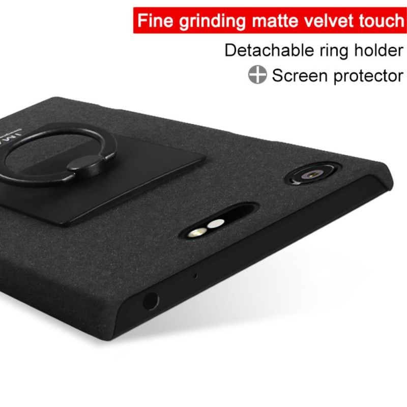 Hoesje Sony Xperia XZ1 Compact Zwart Ring