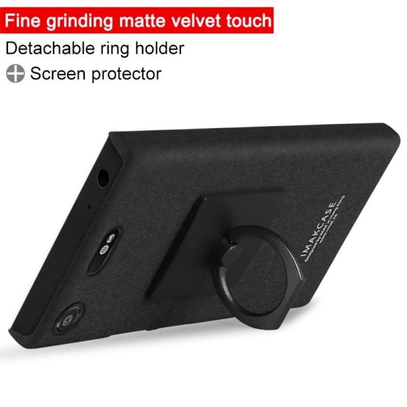 Hoesje Sony Xperia XZ1 Compact Zwart Ring