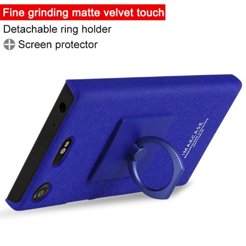 Hoesje Sony Xperia XZ1 Compact Zwart Ring