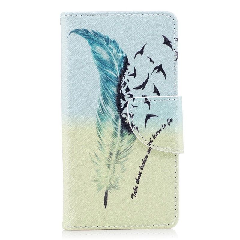 Leren Hoesje voor Sony Xperia XZ1 Compact Leren Vliegen