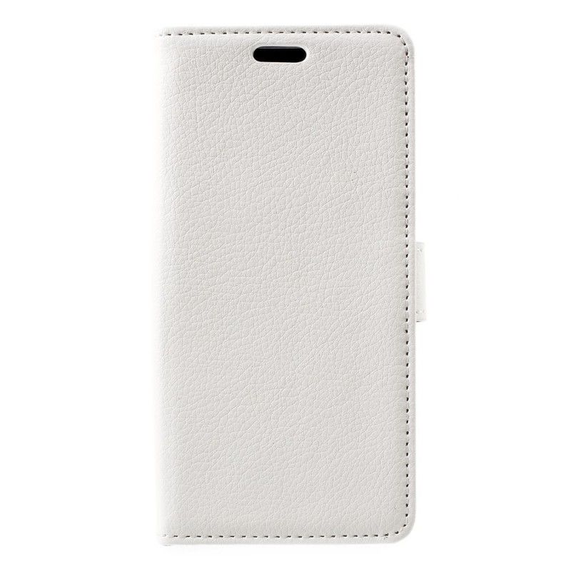 Leren Hoesje voor Sony Xperia XZ1 Compact Wit Krokodillenhuideffect