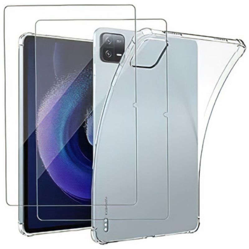 Hoesje Xiaomi Pad 6 Transparante Screenprotector Van Gehard Glas