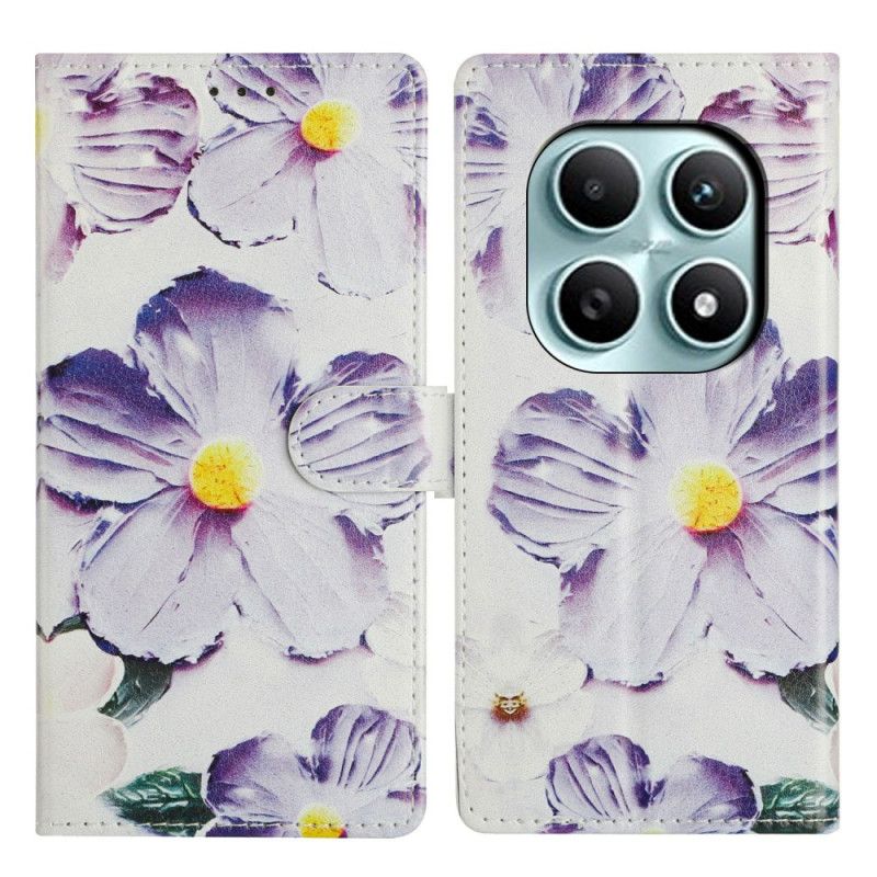 Bescherming Hoesje Xiaomi Redmi Note 15 5g Paarse Bloemen