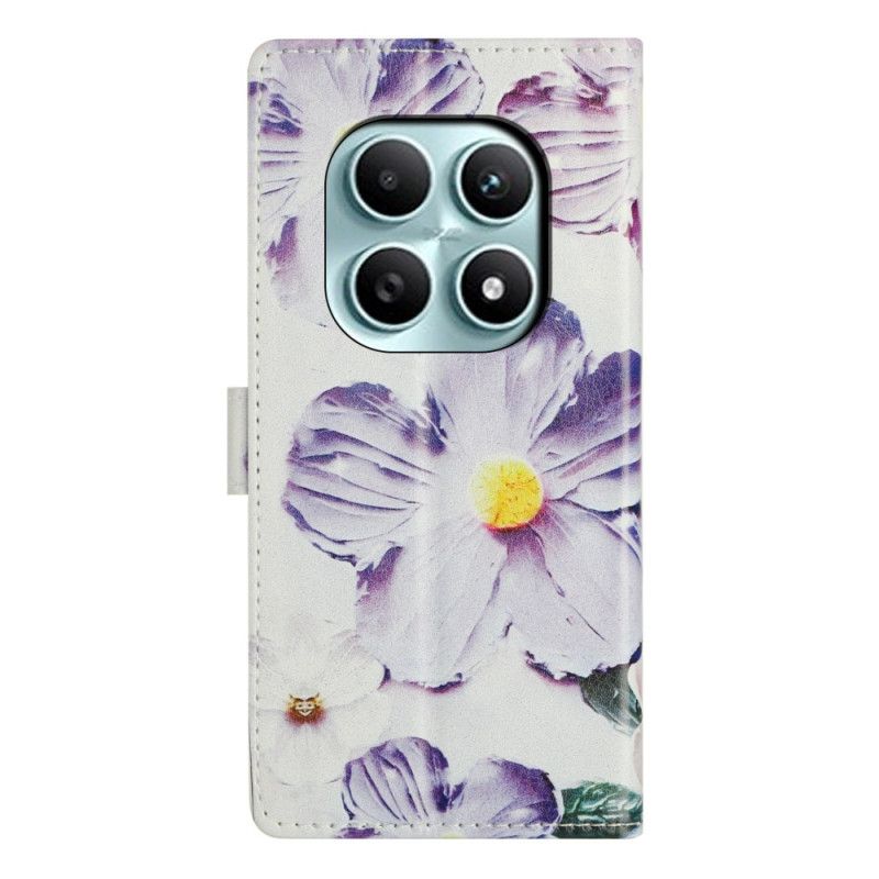 Bescherming Hoesje Xiaomi Redmi Note 15 5g Paarse Bloemen