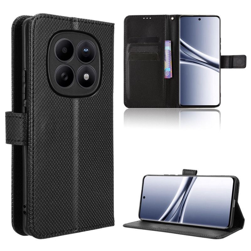 Flip Case Leren Xiaomi Redmi Note 15 5g Diamantstructuur