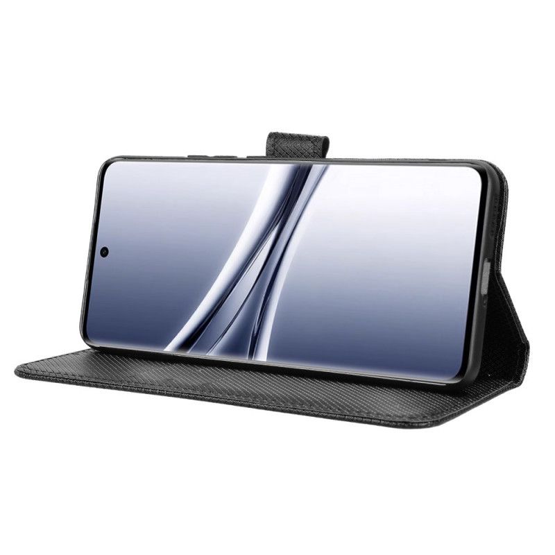 Flip Case Leren Xiaomi Redmi Note 15 5g Diamantstructuur