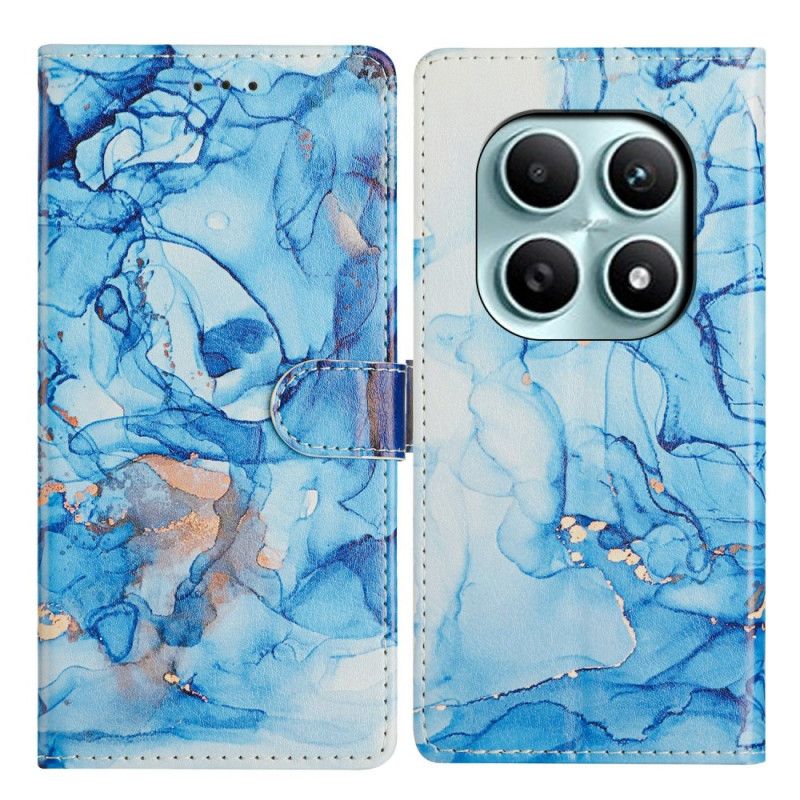 Folio-hoesje Xiaomi Redmi Note 15 5g Blauw Marmer
