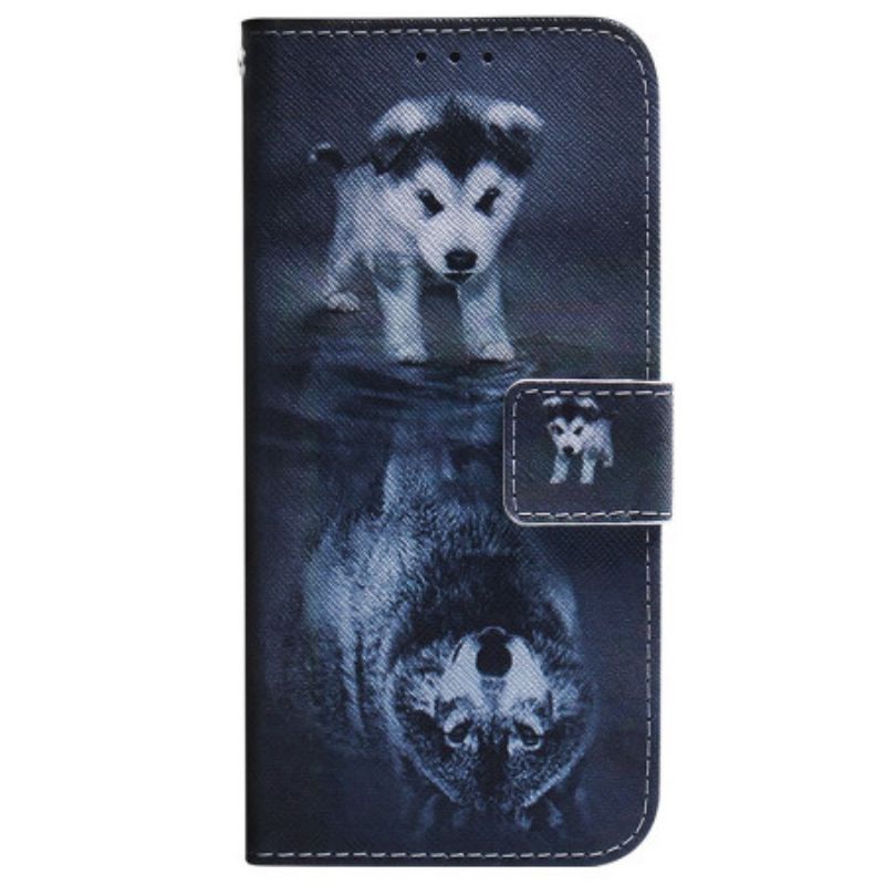 Folio-hoesje Xiaomi Redmi Note 15 5g Telefoonhoesje Droom Van Een Puppy