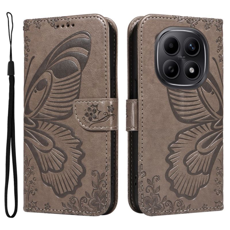 Folio-hoesje Xiaomi Redmi Note 15 5g Telefoonhoesje Grafische Vlinder